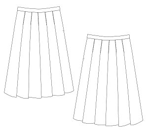 画像2: ソフトプリーツスカート型紙