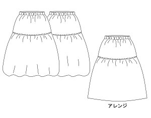 画像2: バルーンスカート型紙