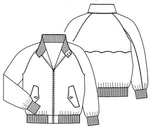 画像2: 【メンズ】スイングトップブルゾン型紙