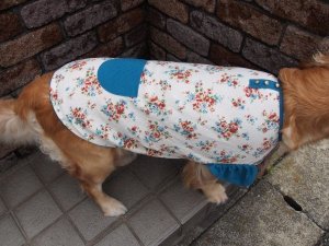 画像2: 犬服　キャップスリーブタンクトップ型紙　大型犬用