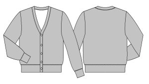 画像3: 【メンズ】カーディガン型紙