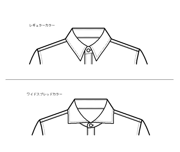 メンズ ボタンダウンシャツ型紙　衿オプション追加お知らせ