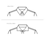 メンズ ボタンダウンシャツ型紙　衿オプション追加お知らせ