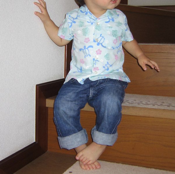 画像4: 【子供服】オープンカラーシャツ(アロハシャツ)型紙 (4)