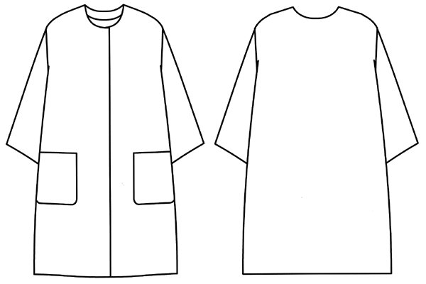 画像2: ノーカラーコート型紙 (2)