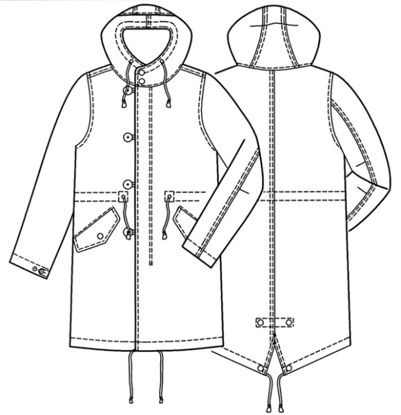画像2: モッズコート型紙(レディース) (2)