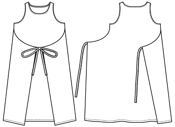 画像2: エプロンドレス型紙 (2)