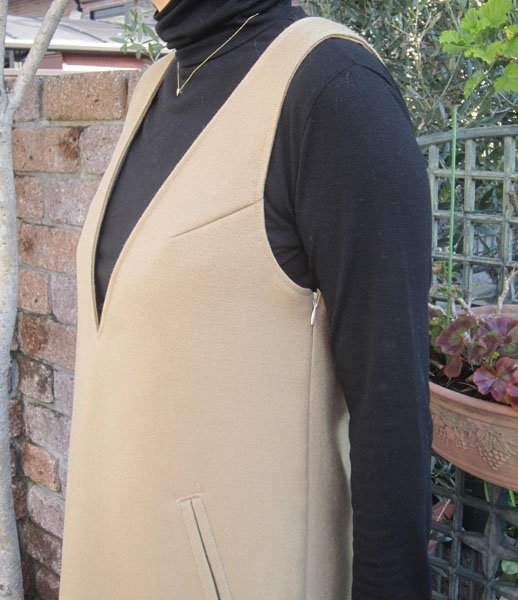 画像3: 深Vネックワンピース型紙 (3)