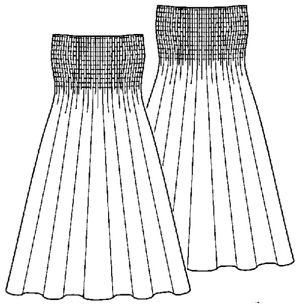 画像2: ベアトップワンピース型紙 (2)