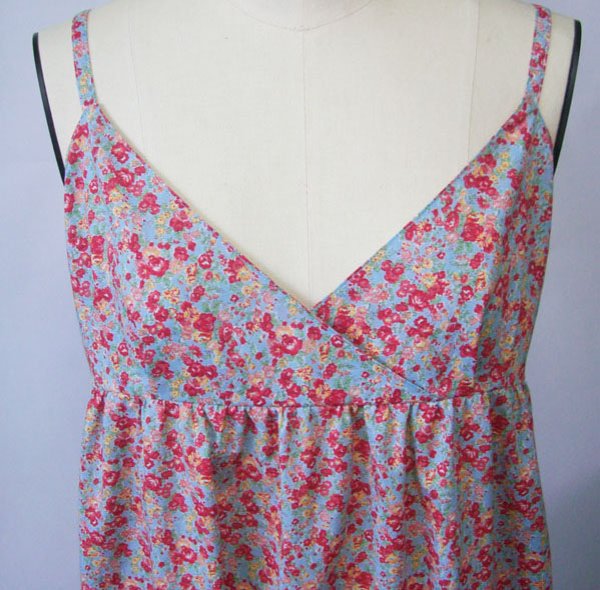 画像3: マキシ丈キャミワンピース型紙(脇ファスナー) (3)