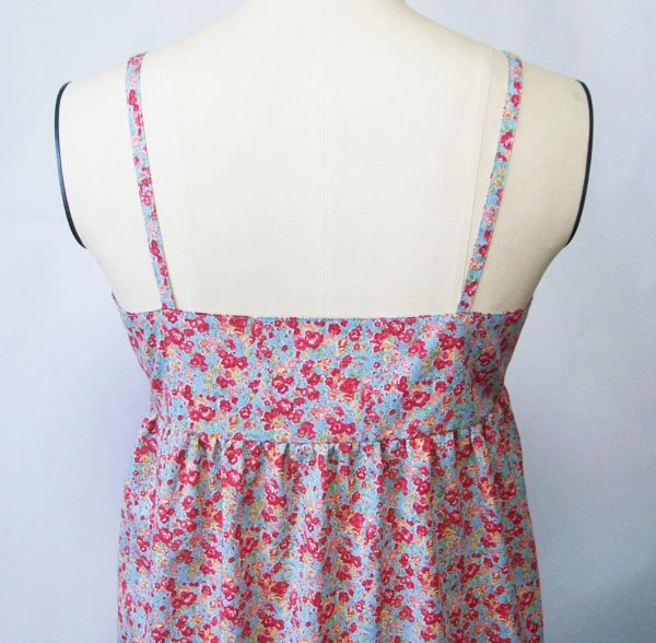 画像4: マキシ丈キャミワンピース型紙(脇ファスナー) (4)