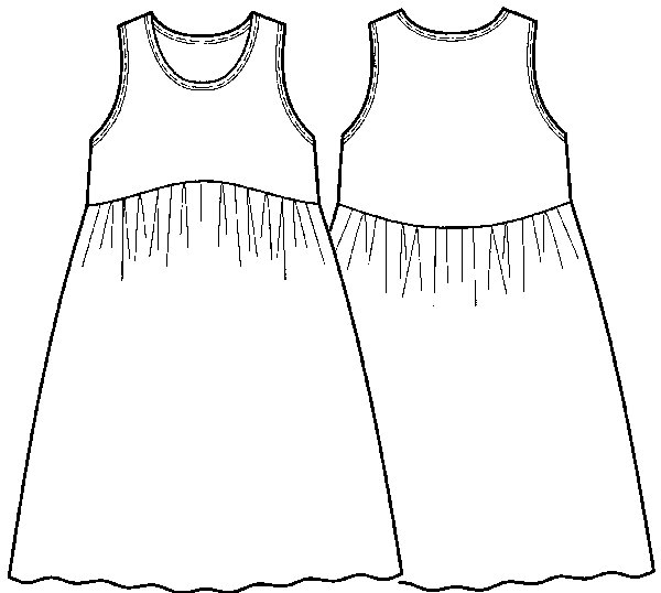 画像3: タンクドレス型紙 (3)