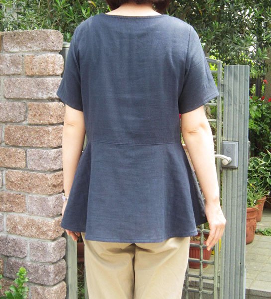 画像3: 選べる袖丈・ペプラムチュニックブラウス型紙 (3)