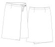 画像2: ミディアム丈ラップスカート型紙 (2)