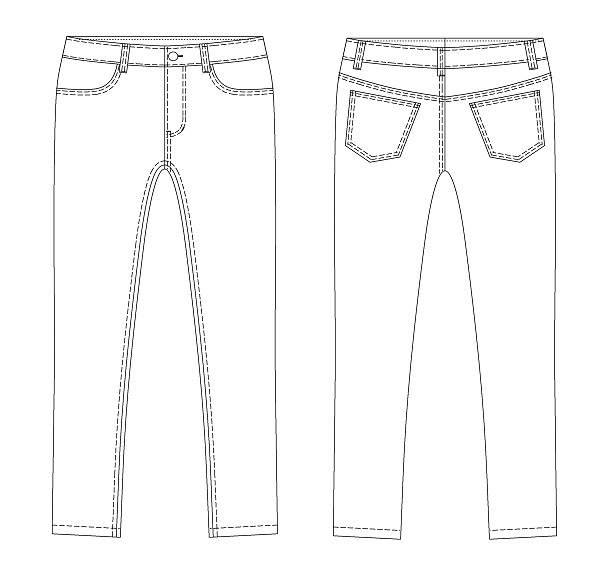 画像2: スキニージーンズ型紙 (2)