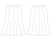 画像2: 8枚接ぎフレアスカート型紙（膝下丈） (2)