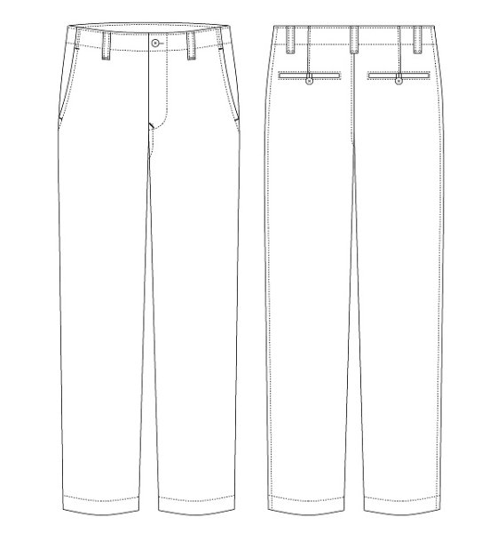 画像2: チノパン型紙 (2)