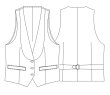 画像2: 衿付き3つ釦ベスト型紙 (2)