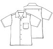画像2: 【メンズ】オープンカラーシャツ（アロハシャツ）型紙 (2)