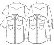画像2: 【メンズ】ウエスタンシャツ型紙（長袖、半袖付き） (2)