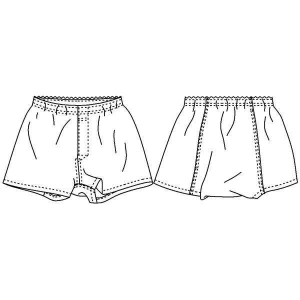 画像2: 【メンズ】トランクス型紙(布帛用) (2)