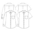 画像2: 【メンズ】4L,5Lサイズ ボタンダウンシャツ型紙（長袖、半袖付き） (2)