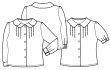 画像2: 【子供服】衿付きブラウス型紙 (2)