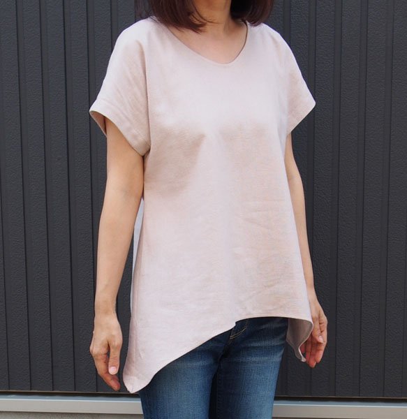 画像3: Vネック&ボートネック 裾フレアブラウス型紙 (3)