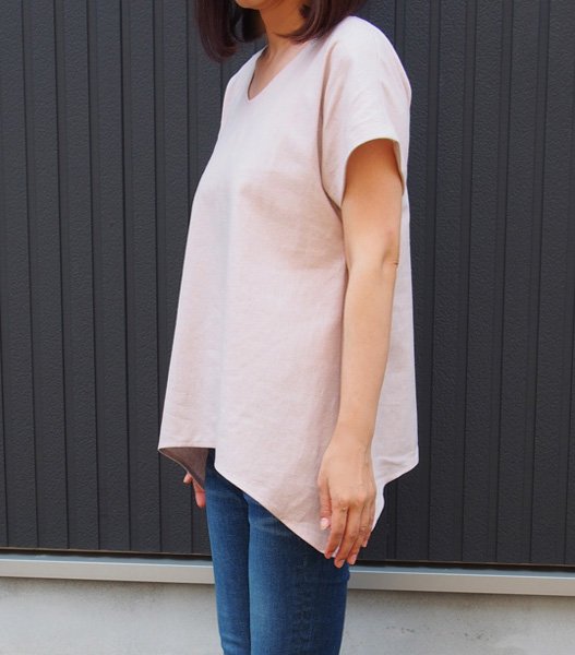 画像4: Vネック&ボートネック 裾フレアブラウス型紙 (4)