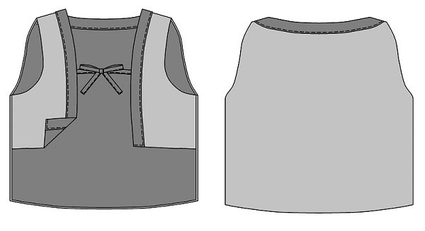 画像3: 犬服 ちゃんちゃんこ型紙 小型犬〜中型犬用 (3)