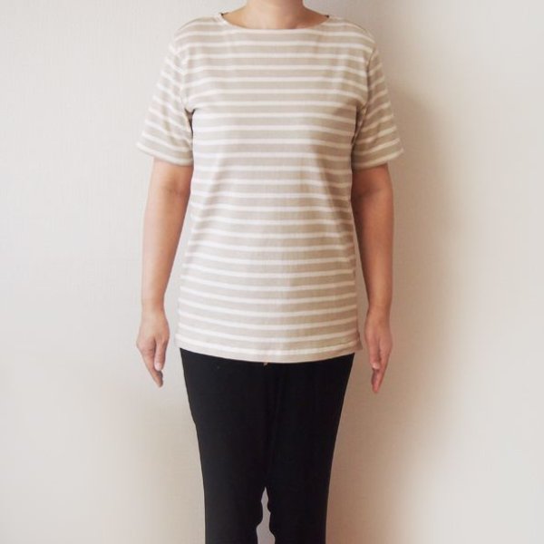 画像4: 【メンズ】ボートネックTシャツ型紙(半袖・長袖) (4)