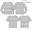 画像2: 【メンズ】ボートネックTシャツ型紙（半袖・長袖） (2)