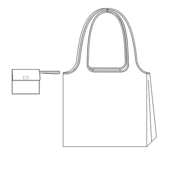 ハンドメイドミニエコバック収納袋付き