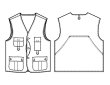 画像2: 【メンズ】4L5Lサイズ　ハンティングベスト型紙 (2)
