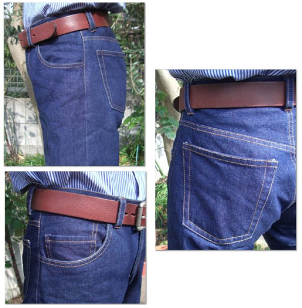 画像4: 【メンズ】ストレートジーンズ型紙(前ボタン) (4)